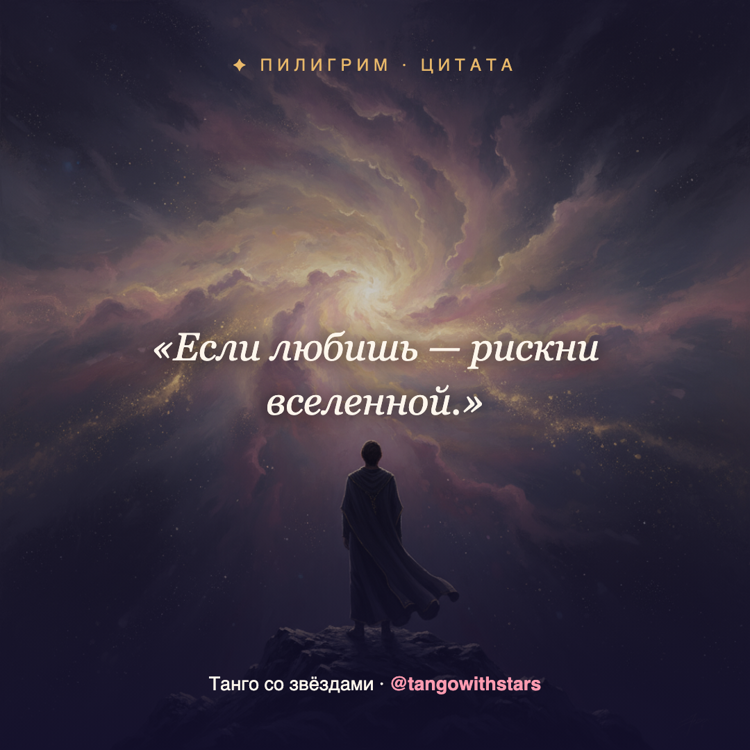 Цитата: Если любишь — рискни вселенной